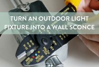 Turning Outdoor Lights Into Modern Indoor Sconces
