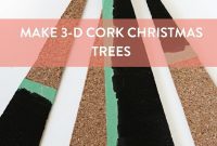 Creating Dimensional Cork Christmas Trees