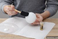 DIY Golden Thumbtack Ornament