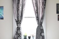 DIY Mud Cloth Inspired Curtains: A Stenciling Tutorial