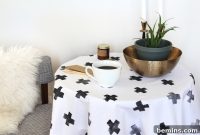Scandinavian Hand-Printed Tablecloth
