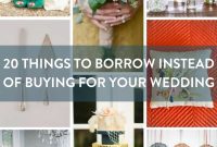 20 Wedding Essentials You Can Borrow Instead of Buy
