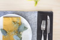 Effortless DIY Felt Placemats for a Minimalist Table