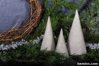 Crafting Miniature Concrete Christmas Trees: A DIY Holiday Project