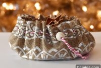 Effortless DIY Drawstring Gift Sacks