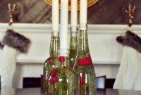 Effortless Elegance: Repurpose Glass Bottles for Enchanting Christmas Table Decor