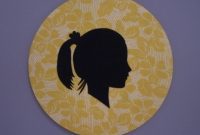 Making Unique Fabric Silhouette Wall Art from Recycled Finds