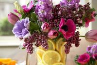 Simple Citrus Slice Flower Arrangements