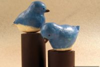 Creating Whimsical Paper Mache Bluebirds