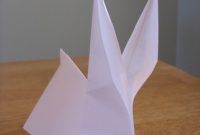 Folding a Paper Bunny: An Origami Guide
