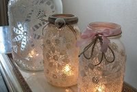 Romantic Lace Lantern DIY