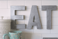 DIY Faux Zinc Lettering: A Rustic Touch for Your Home
