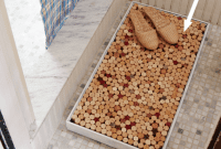 Super Simple DIY Wine Cork Bath Mat