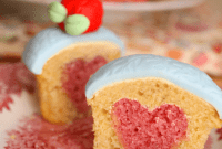 Baking a Surprise: Heart-Shaped Center Cupcakes