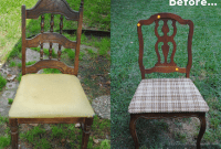Colorful Chair Bench Transformation