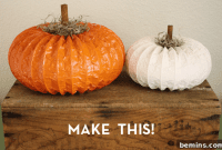 DIY Pumpkin Decor from Dryer Lint