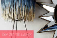 Stylish DIY Zip Tie Lampshade: A Creative Lighting Project
