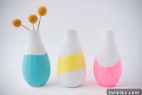 DIY Colorful Paint-Dipped Flower Vases: A Step-by-Step Guide