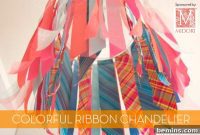 DIY Ribbon Chandelier: A Burst of Color for Your Space
