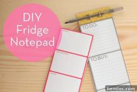DIY Magnetic Notepad Project: Free Templates Included