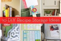 Creative Cookbook Nook: 10 DIY Storage Solutions