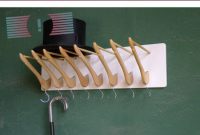 DIY Coat Rack From Upcycled Hangers