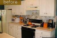 Painted Tile Backsplash Transformation