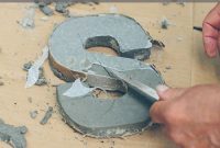 Craft Your Words: DIY Cement Letter Art