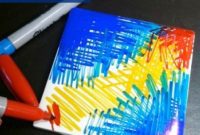 Sharpie Art Coasters: A Colorful DIY Project