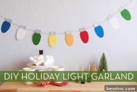 How to Craft a Dazzling Christmas Light Garland