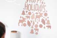 Craft Your Own Festive Wall Decor: Removable Decal Magic