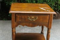 Horrendously Hideous to Fabulously Functional: A Side Table Transformation
