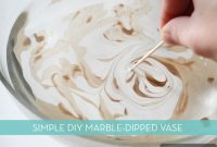 DIY Marble Effect Vase: A Simple Home Decor Project