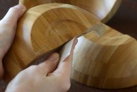 DIY Wooden Half-Bowl Organizer