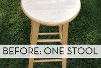 Double the Seating: A DIY Stool Split
