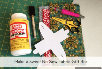 Making Adorable Fabric Gift Boxes: A No-Sew Guide