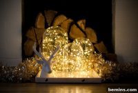 Quick DIY Glowing Cloche Decor
