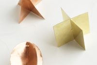 Geometric Gleam: DIY Copper & Brass Ornaments