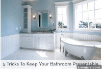 5 Tricks to a Spotless Bathroom Around the Clock