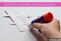 Crafting a Simple DIY Hashtag Display