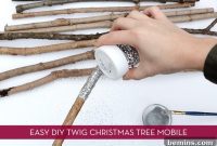 Hanging a DIY Twig Christmas Tree: A Rustic Holiday Project