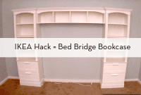 Creating a Custom Over-the-Bed Bookcase with IKEA Units
