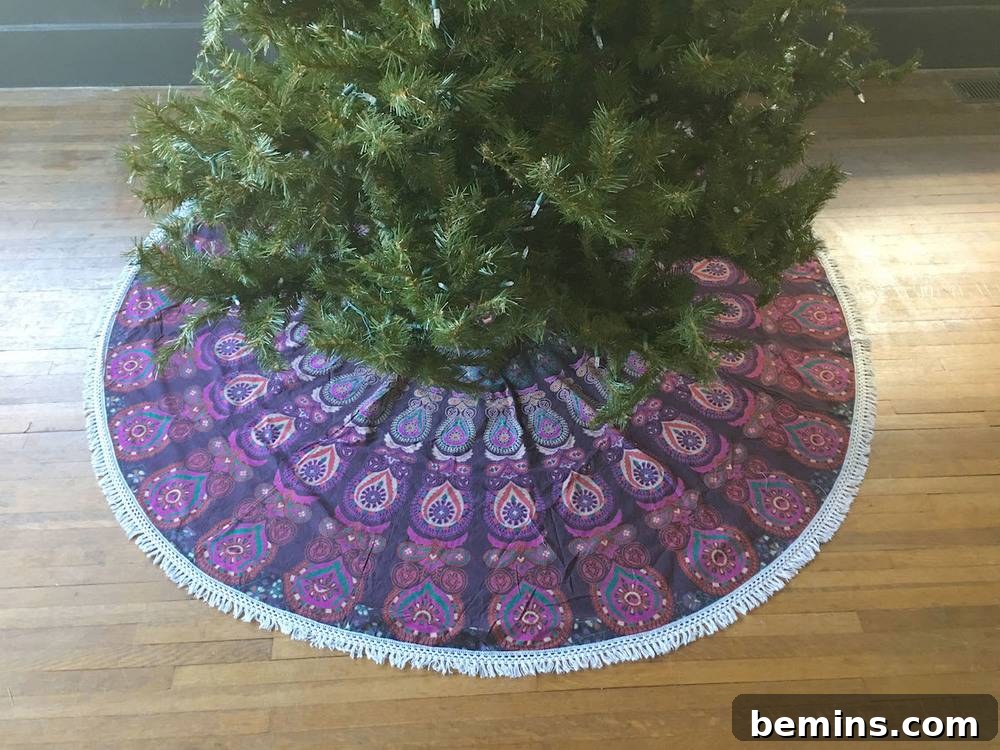 Bohemian Tree Skirt Detail