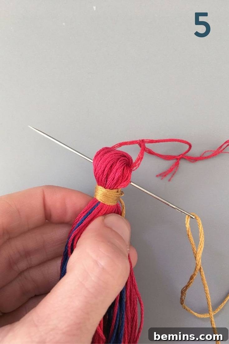 Making a Tassel for Bead Garland