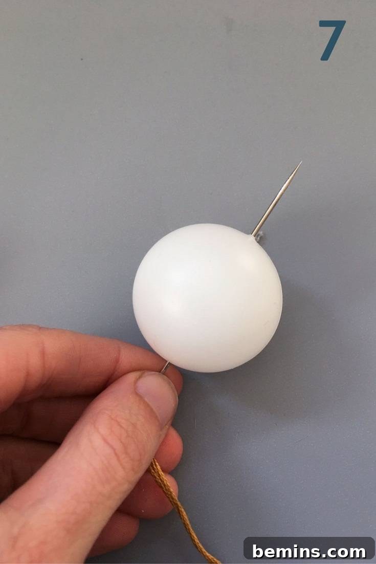 Threading String Through Ping Pong Ball