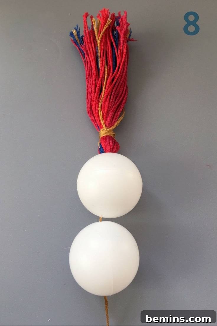 Threading Ping Pong Ball onto String