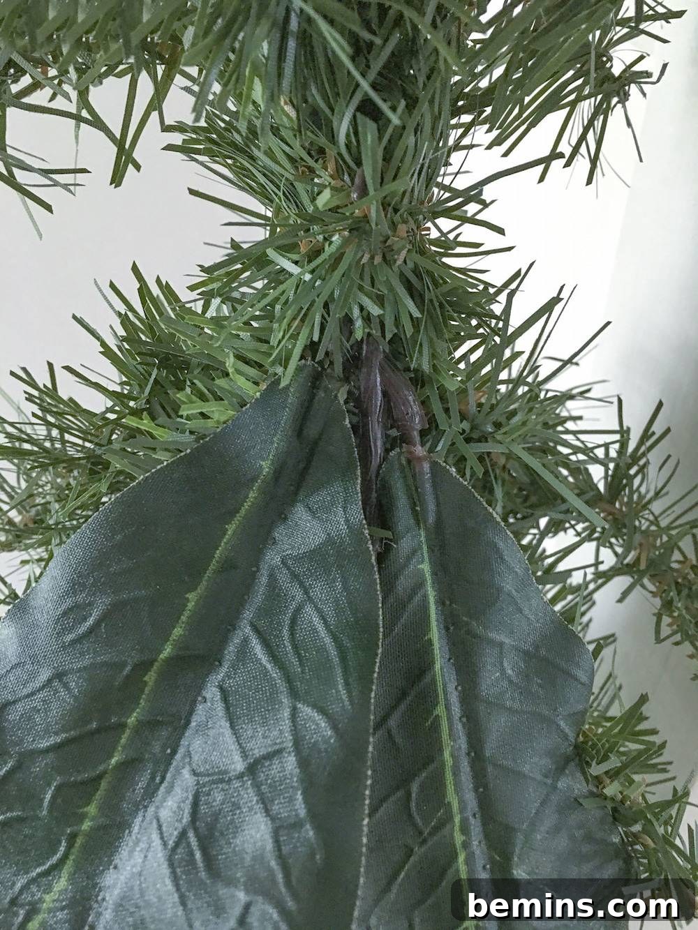 Adding to the hanging part of the garland