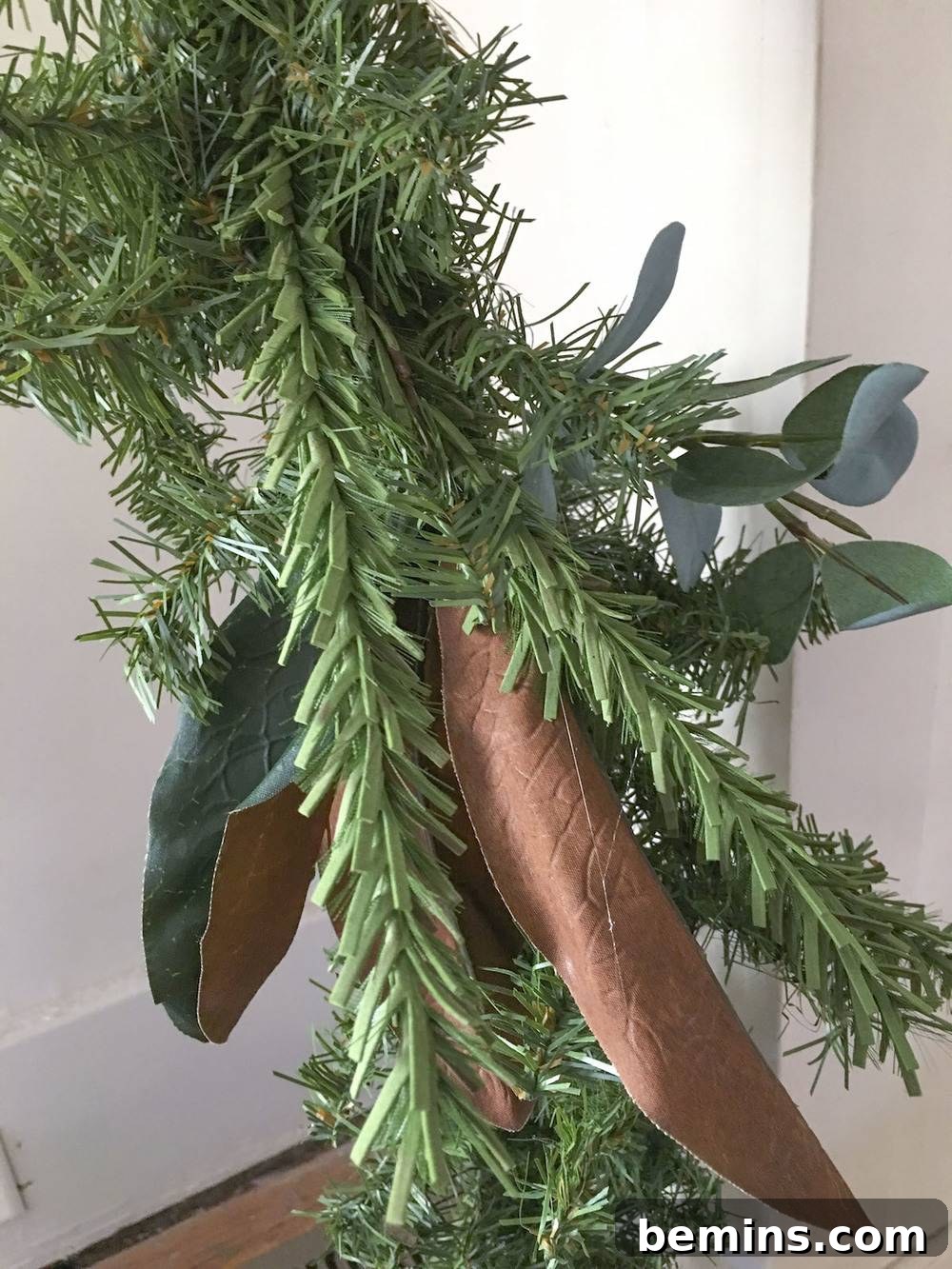 Securing eucalyptus stem