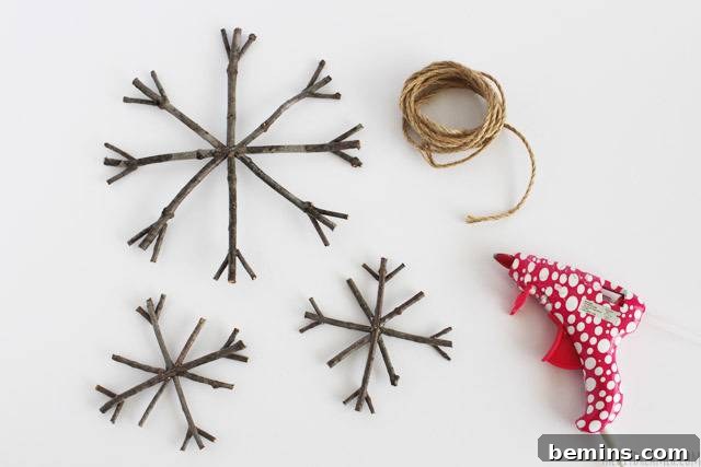 DIY Holiday Decoration Idea: Twig Ornaments