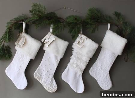 Garland and Stockings: A Festive Wall Display